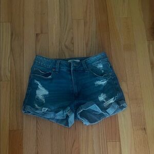 Distressed Denim Women Shorts